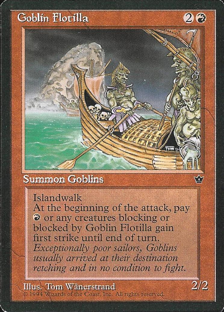 Goblin Flotilla (Fallen Empires) Light Play