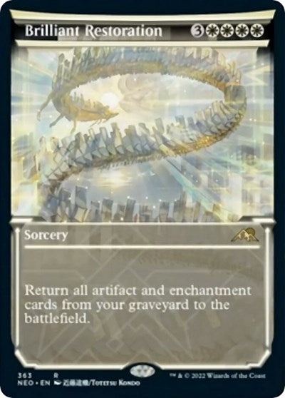 Brilliant Restoration (Showcase) (Kamigawa: Neon Dynasty) Near Mint Foil