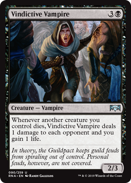 Vindictive Vampire (Ravnica Allegiance) Medium Play Foil