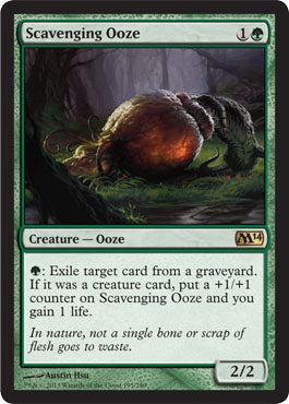 Scavenging Ooze (Magic 2014 Core Set) Medium Play