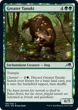 Greater Tanuki (Kamigawa: Neon Dynasty) Medium Play