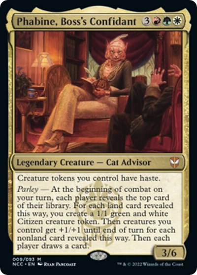 Phabine, Boss's Confidant (Commander: Streets of New Capenna) Near Mint Foil