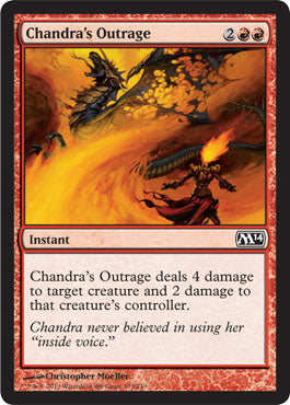 Chandra's Outrage (Magic 2014 Core Set) Near Mint
