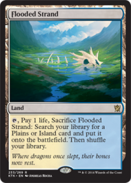 Flooded Strand (Khans of Tarkir) Light Play Foil
