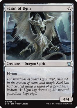 Scion of Ugin (Dragons of Tarkir) Medium Play Foil