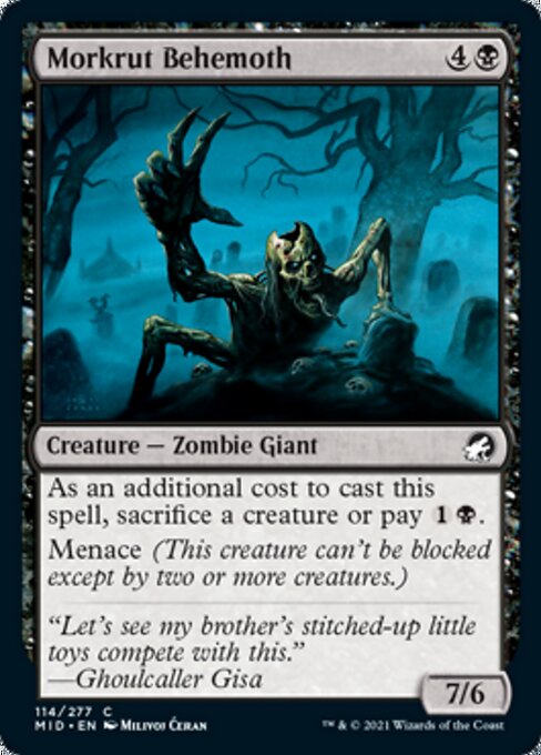 Morkrut Behemoth (Innistrad: Midnight Hunt) Near Mint