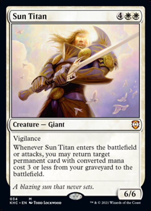 Sun Titan (Commander 2021 Kaldheim) Near Mint