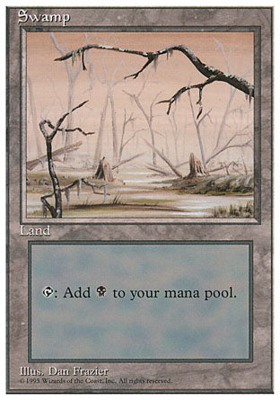 Swamp (4th Edition) Heavy Play