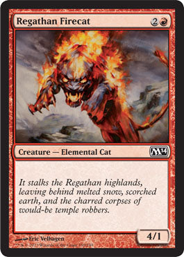 Regathan Firecat (Magic 2014 Core Set) Near Mint