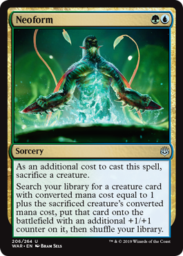 Neoform (War of the Spark) Light Play Foil