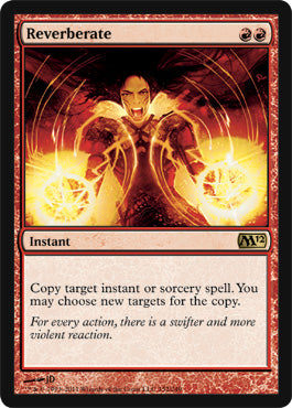 Reverberate (Magic 2012 Core Set) Medium Play Foil
