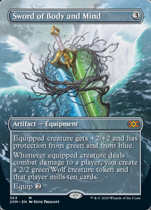 Sword of Body and Mind (Borderless) (Double Masters) Near Mint Foil