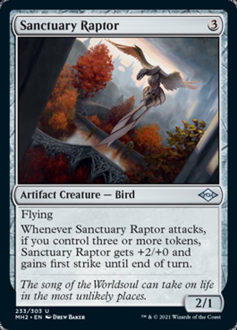 Sanctuary Raptor (Modern Horizons 2) Medium Play