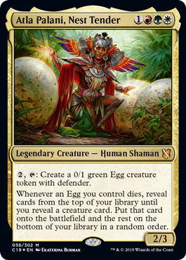 Atla Palani, Nest Tender (Commander 2019) Light Play Foil