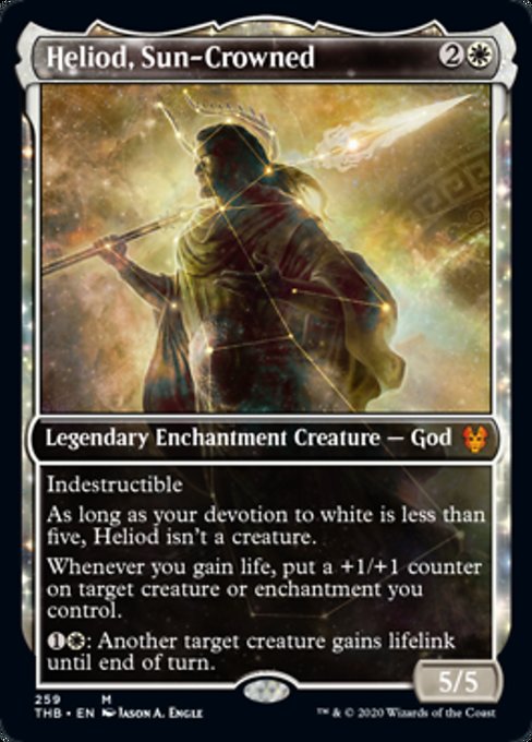 Heliod, Sun-Crowned (Showcase) (Theros Beyond Death) Near Mint Foil