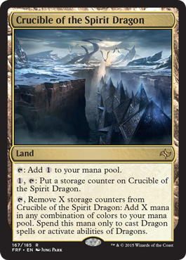 Crucible of the Spirit Dragon (Fate Reforged) Light Play Foil