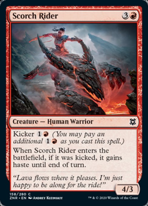 Scorch Rider (Zendikar Rising) Medium Play