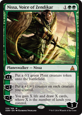 Nissa, Voice of Zendikar (Oath of the Gatewatch) Medium Play