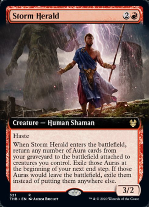 Storm Herald (Extended Art) (Theros Beyond Death) Light Play