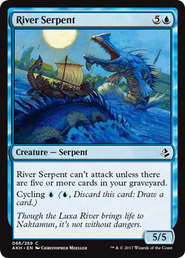 River Serpent (Amonkhet) Near Mint