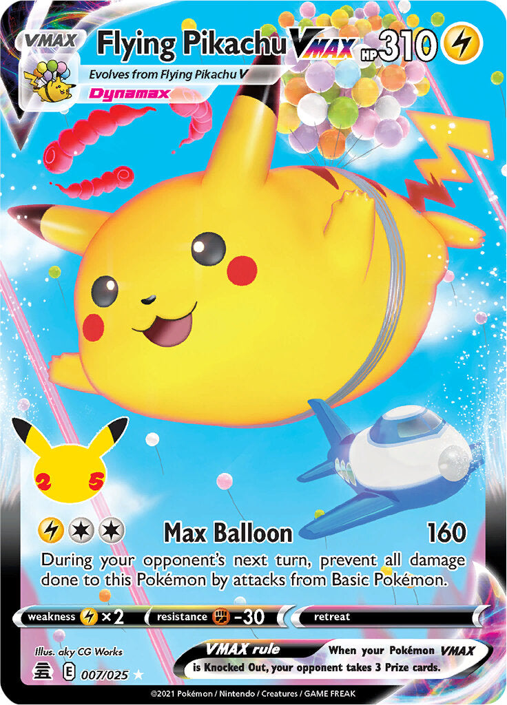 Flying Pikachu VMAX (007/025) [SWSH: Celebrations]
