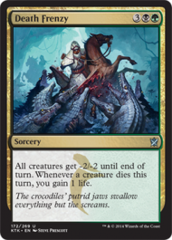 Death Frenzy (Khans of Tarkir) Light Play Foil