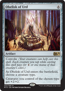 Obelisk of Urd (Magic 2015 Core Set) Light Play