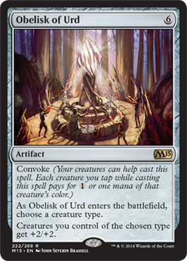 Obelisk of Urd (Magic 2015 Core Set) Medium Play