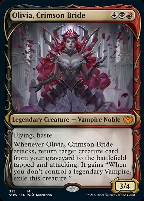 Olivia, Crimson Bride (Showcase) (Innistrad: Crimson Vow) Light Play
