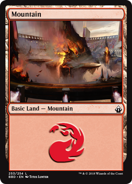 Mountain (Battlebond) Light Play Foil