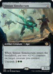 Simian Simulacrum (Extended Art) (The Brothers' War) Near Mint