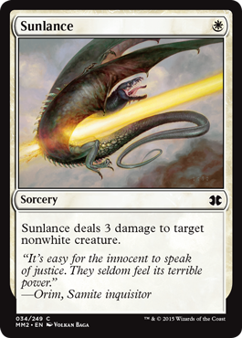 Sunlance (Modern Masters 2015) Near Mint Foil