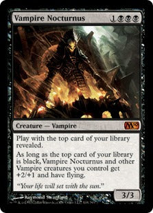 Vampire Nocturnus (Magic 2010 Core Set) Medium Play Foil