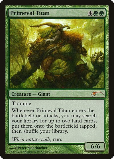 Primeval Titan (Promos: Grand Prix) Medium Play Foil