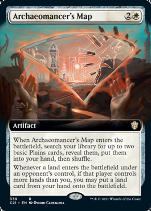 Archaeomancer's Map (Extended Art) (Commander 2021 Strixhaven) Near Mint