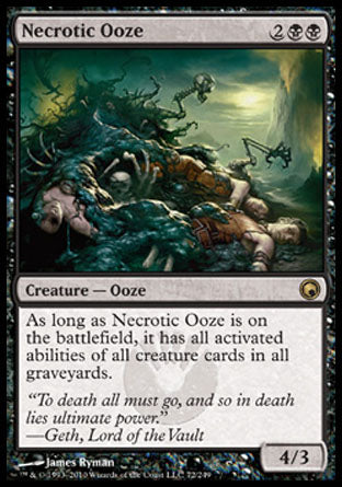 Necrotic Ooze (Scars of Mirrodin) Medium Play