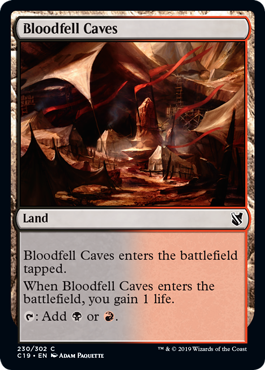 Bloodfell Caves (Commander 2019) Near Mint