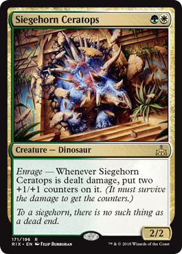 Siegehorn Ceratops (Rivals of Ixalan) Medium Play