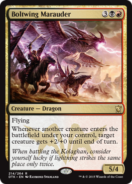 Boltwing Marauder (Dragons of Tarkir) Light Play Foil