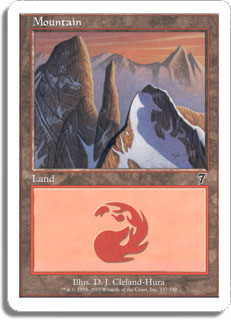 Mountain (337) (7th Edition) Near Mint Foil