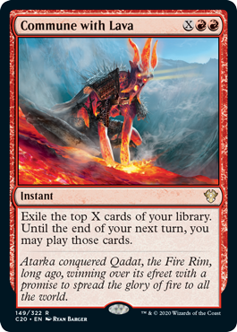 Commune with Lava (Commander 2020 Ikoria) Near Mint
