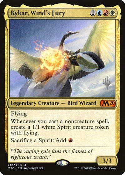 Kykar, Wind's Fury (Promo Pack: Core Set 2020) Light Play Foil