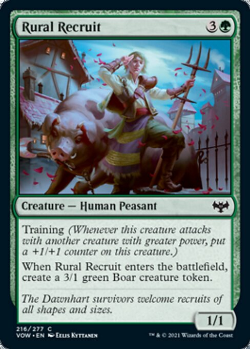 Rural Recruit (Innistrad: Crimson Vow) Medium Play