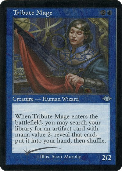 Tribute Mage (Retro Frame) (Foil Etched) (Modern Horizons 1 Retro Frames) Near Mint Foil