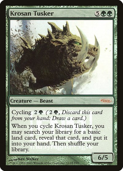 Krosan Tusker (Promos: FNM) Medium Play Foil