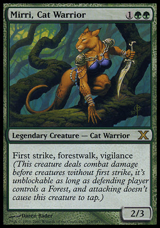 Mirri, Cat Warrior (10th Edition) Medium Play