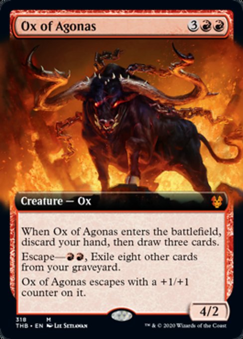 Ox of Agonas (Extended Art) (Theros Beyond Death) Near Mint Foil