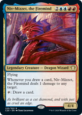 Niv-Mizzet, the Firemind (Commander 2020 Ikoria) Light Play