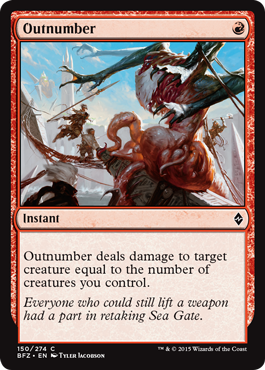Outnumber (Battle for Zendikar) Near Mint
