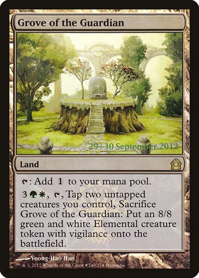 Grove of the Guardian (Promos: Prerelease Cards) Medium Play Foil